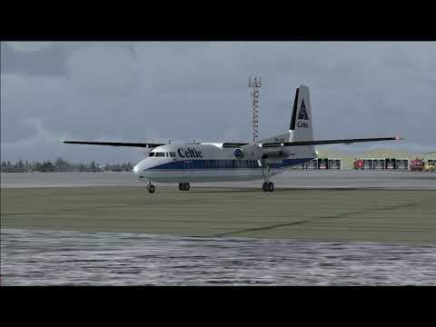 FS2004 Fokker F.27 Friendship. Sounds of the Rolls-Royce Dart Mk.532 engine смотреть онлайн