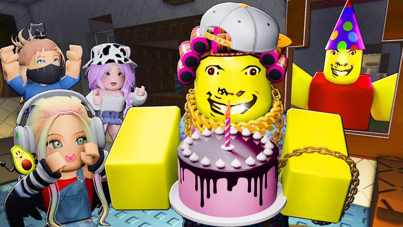 ДР НАШЕЙ БАБУЛИ, НО У НЕЁ БЕЗУМНЫЕ ФАНАТЫ! Roblox смотреть онлайн