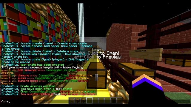 Плагин на кейсы в minecraft на версии 1.8. (CratesPlus) смотреть онлайн