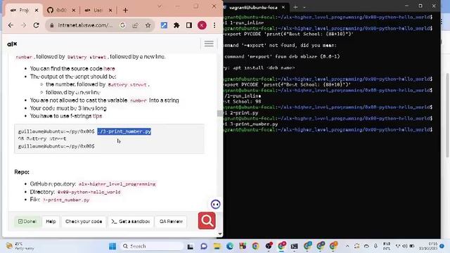 0x00. Python - Hello World смотреть онлайн