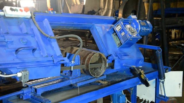 Ленточнопильный станок по металлу - ЛП-330. Распил трубы - 273 мм. смотреть онлайн