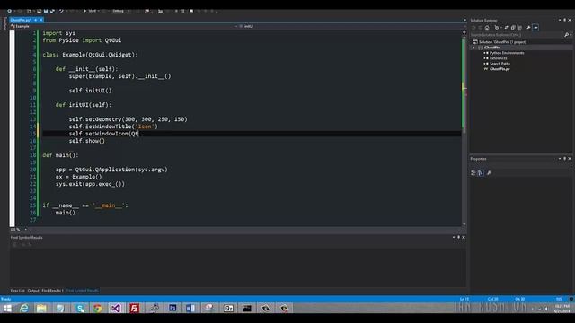 How to add ICO file to PySide GUI application смотреть онлайн