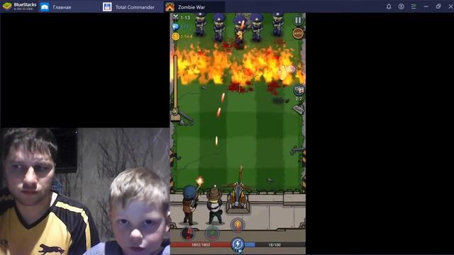 Zombie War: Idle Defense Game #обзор #videogame #видеоигра #Битва #kidsgames