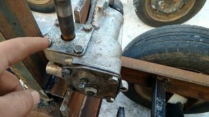 Самодельный минитрактор переломка рулевой механизм