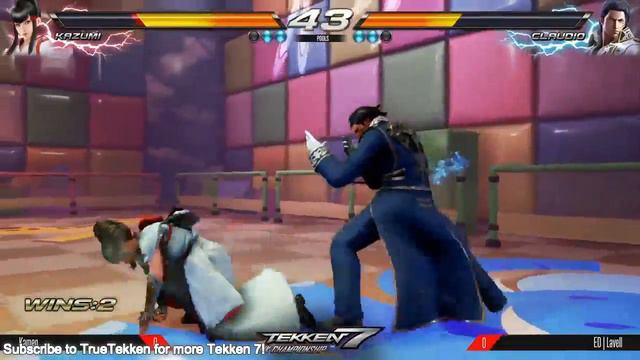 TEKKEN 7 (PS4) KAZUMI VS CLAUDIO (KINDER GYM STAGE GAMEPLAY) смотреть онлайн