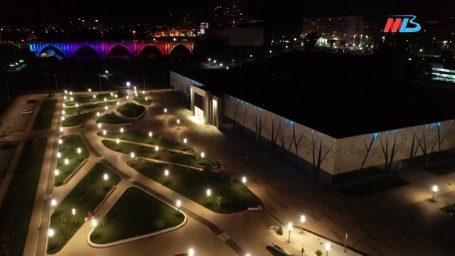 Сияющую огнями пойму Царицы в Волгограде сняли с квадрокоптера смотреть онлайн