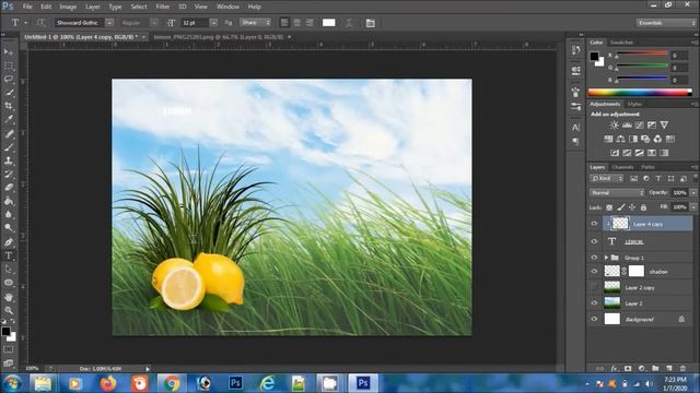 How to create Lemon Grass in Photoshop|Photoshop Tutorial смотреть онлайн