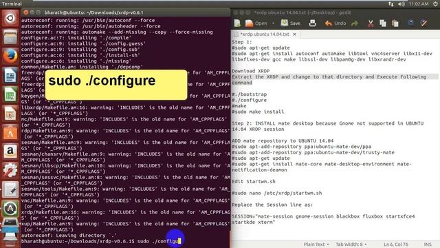 xrdp in ubuntu 14 04 смотреть онлайн