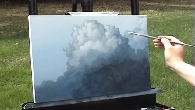 Big Puffy Clouds time lapse speed painting in acrylic by Tim Gagnon http://www.timgagnon.com смотреть онлайн
