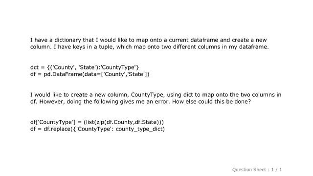Pandas : Mapping Python dictionary with multiple keys into dataframe with multiple columns matching смотреть онлайн