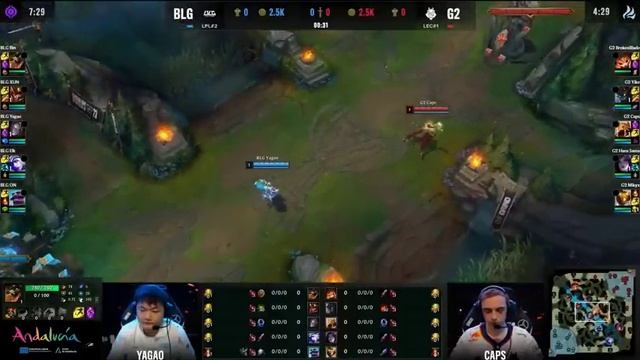 Worlds 2023 - G2 vs BLG // Swiss Stage Round 5 смотреть онлайн