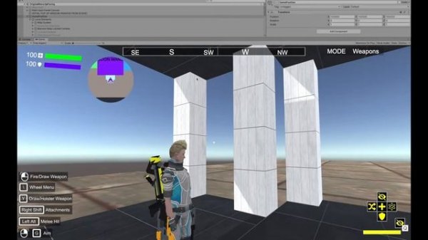 High fidelity Player/game controller using Floating Origin for games