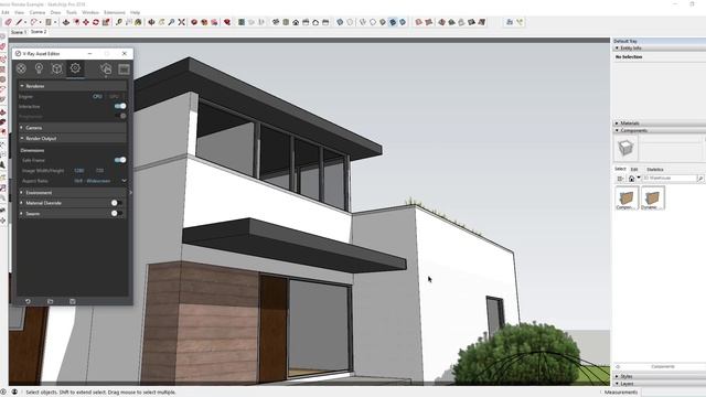 ADJUSTING RENDER SIZE AND QUALITY in Vray for SketchUp смотреть онлайн