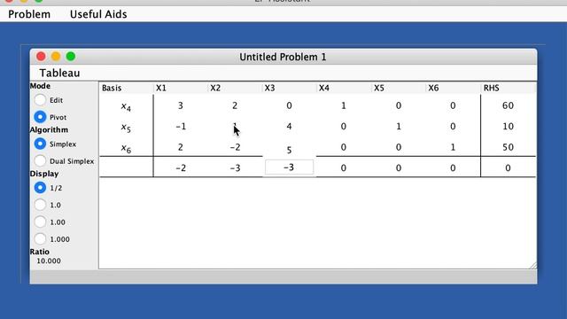 V3-16-LPA-v2. Linear Programming. Simplex Tableau, LP Assistant demo, part 2. смотреть онлайн