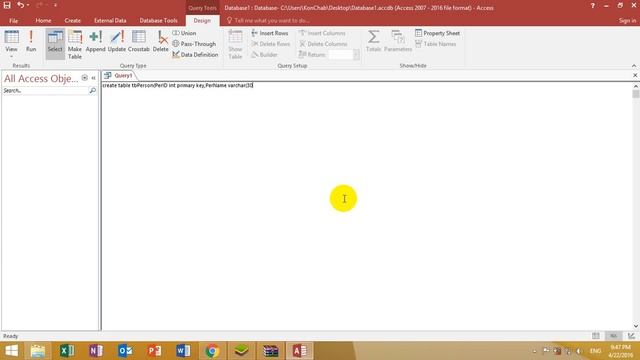 [Access] How to create table with SQL смотреть онлайн
