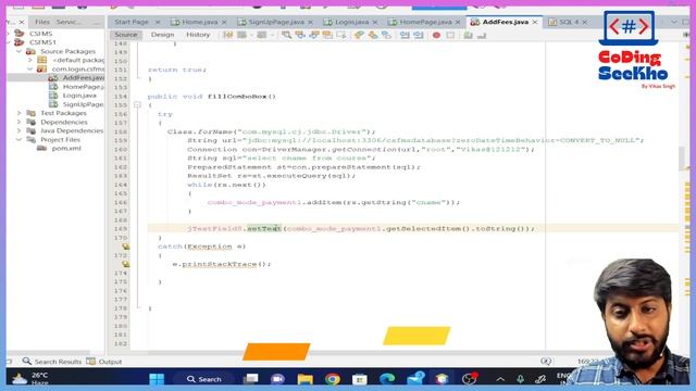 36. Combobox getselecteditem() function in Java in Himdi by Vikas Singh смотреть онлайн