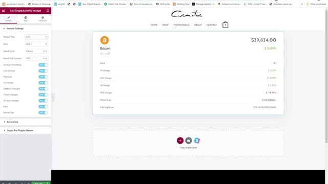 How to add Cryptocurrency Widgets For Elementor WordPress смотреть онлайн