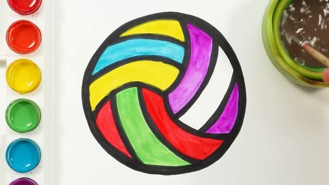 Beach Ball Picture Drawing, Painting and Coloring for Kids, Toddlers | Let's Draw Together смотреть онлайн