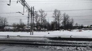 Поездка на электропоезде ЭД4М-0225 рейсом "Москва — Гагарин" по Белорусскому направлению.