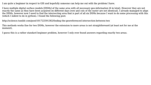 GIS: Find intersection of multiple DSM's using Python and GDAL смотреть онлайн