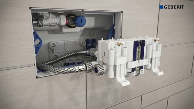Geberit Sigma 70 Установка клавиши смыва инсталляции смотреть онлайн