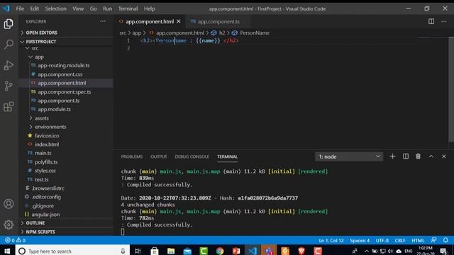 Property binding and string interpolation in angular / One-way Data Binding / смотреть онлайн