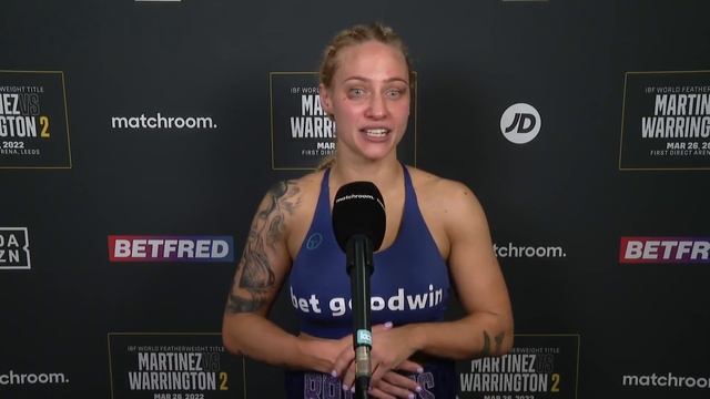 Ebanie Bridges & Mark Tibbs react to World Title win vs Roman in Leeds смотреть онлайн