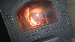 Первая протопка, печь технолит гроза 24п в комплектации ураган