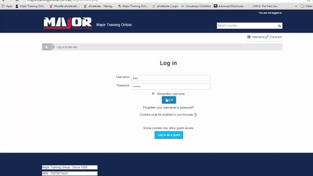 How To Log In To Major Training's Moodle смотреть онлайн