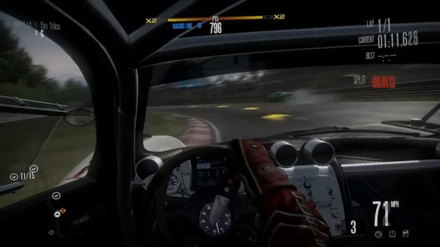 NFS Shift: Zonda R vs. B. Veyron (intense speeds) - HD 720p смотреть онлайн