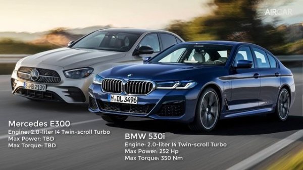 BMW 5-Series 2021 Vs Mercedes E-Class 2021 | Design & Specs Comparison | Aircar