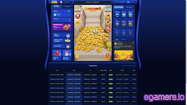 CoinDozer Coin Pusher Crypto Game Gameplay смотреть онлайн