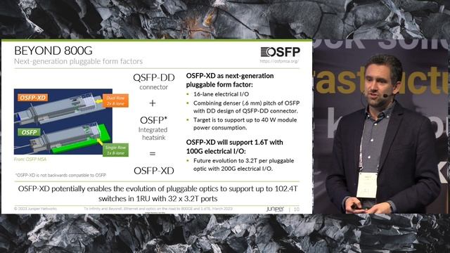 Ethernet and optics on the road to 800GE and 1.6TE - Dirk van den Borne, Juniper Networks смотреть онлайн