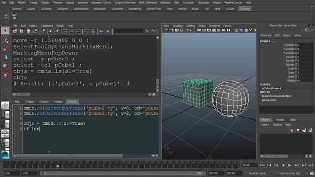 Python 2.7 скриптинг в MAYA - Урок 6 из 12 смотреть онлайн
