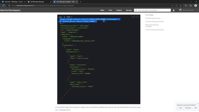 [Arabic - بالعربي] Working With WhatsApp Cloud API - 3. Use Variables Inside Templates (OTP Example смотреть онлайн