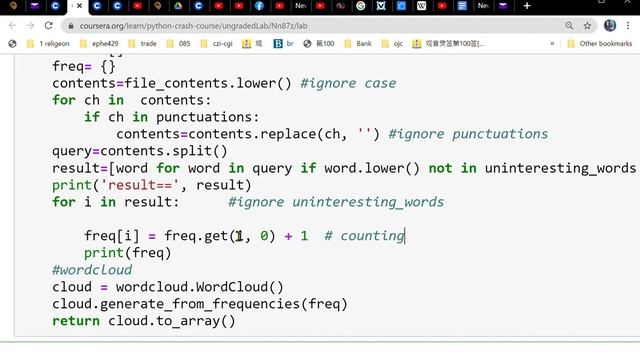 Coursera Final projects Debug FAQ #2, # Word cloud appearing but not being marked correct# смотреть онлайн