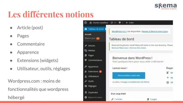 SKEMA/ESDHEM Cours 5.3 - CMS Wordpress смотреть онлайн