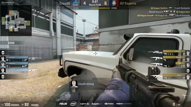 CS:GO - Cloud9 vs. G2 [Cache] - ESL One Cologne 2016 Offline Qualifier - Round 5 смотреть онлайн