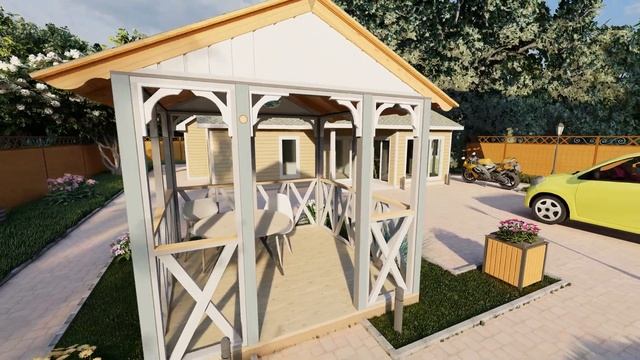 Беседка на садовом участке