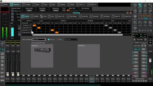 Connecting the X32 Rack to the Behringer S16 Stage Box смотреть онлайн