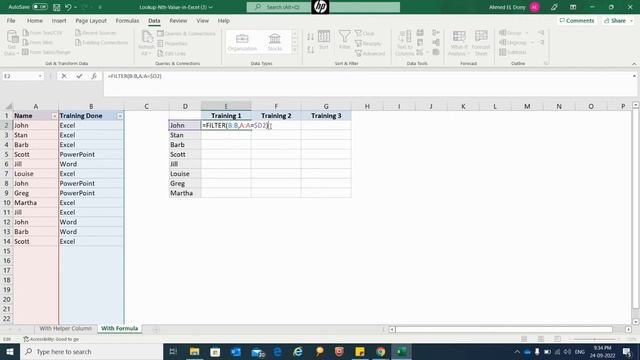 Lookup and Return Multiple Values with Filter Function смотреть онлайн