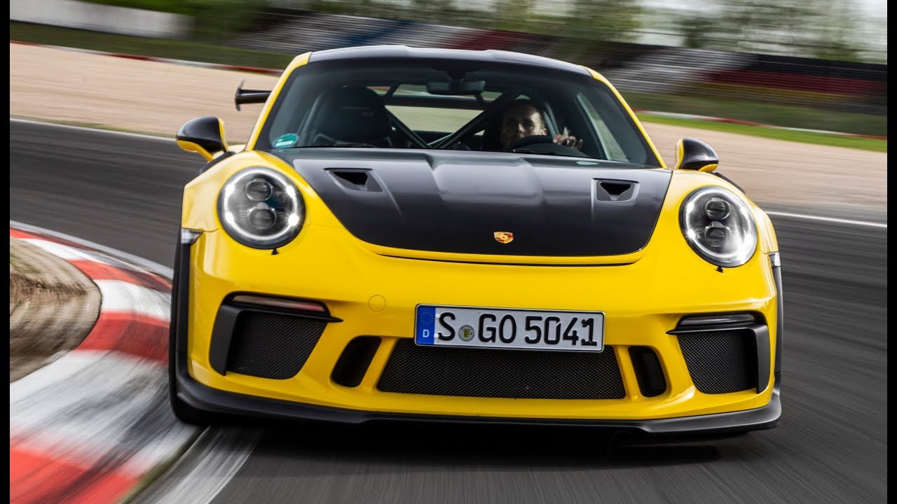 Porsche 911 GT3 RS 2019 года трасса и чистый звук.