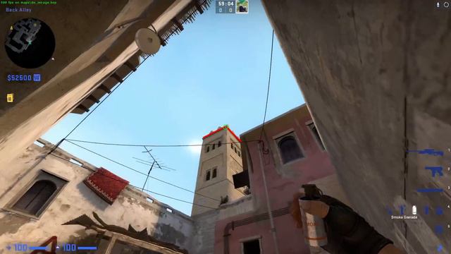 Easy Mirage Kitchen-Window Smoke On Both 64 + 128 Tick (T - Side) | CS:GO Smokes #8 смотреть онлайн