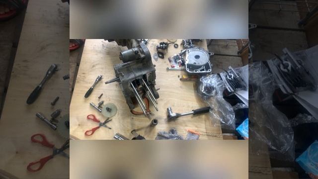 Замена коленвала скутера 4т (139qmb)