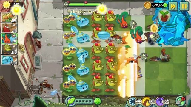 Растения против зомби 2: продолжение Modern Day уровни 42 + Put some Boom in your blooms смотреть онлайн