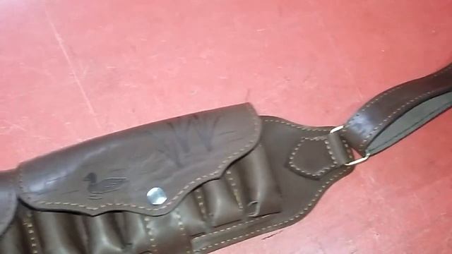 Кожаный патронташ на 30-патрона 12-калибра и патронташ на приклад смотреть онлайн