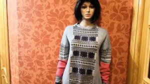 МК Макс мара -Трех цветный жаккард на одной фонтуре.mp4