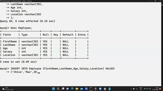 How to Create Table in SQL (Telugu) | SQL Tutorial For Beginners смотреть онлайн