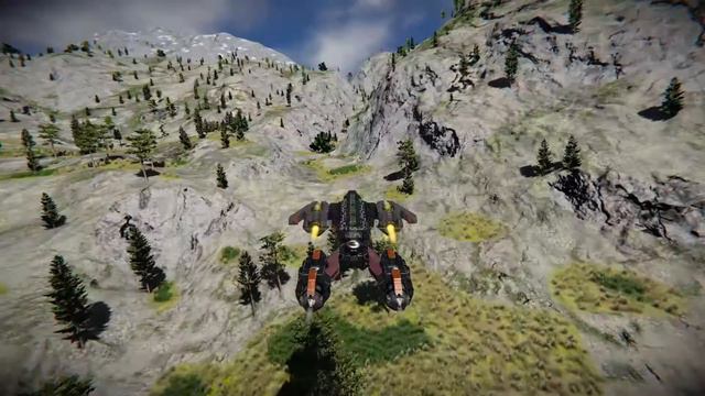 Space Engineers, Vulture Dropship Mk2 Showcase смотреть онлайн