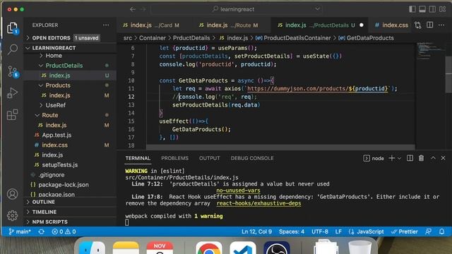 React Js Dynamic Ruting with AXIOS and Hooks смотреть онлайн